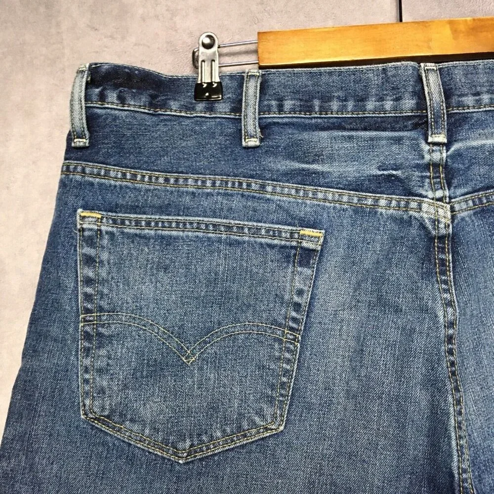 Levis Mens‎ 569 Loose Straight Fit Blue Jeans size 42x30 Cotton Denim Pants